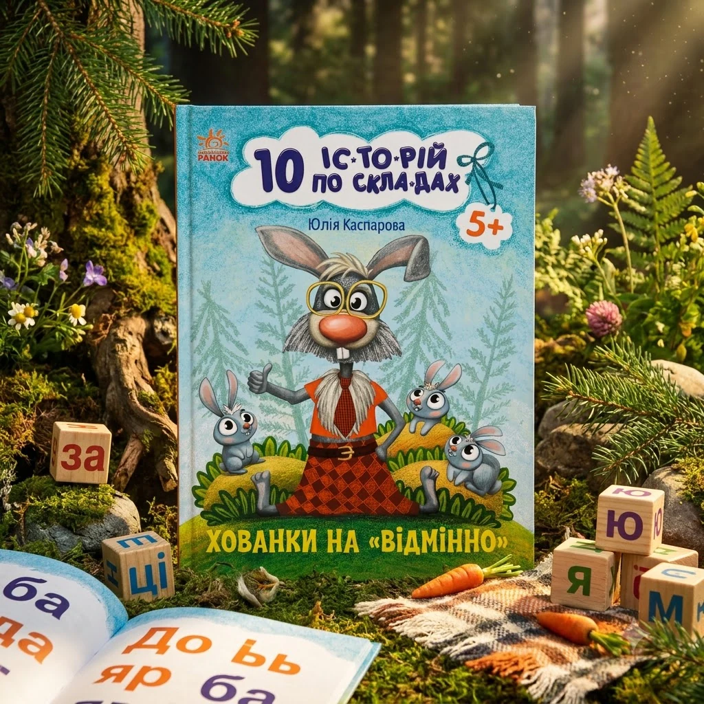 10 історій по складах. Хованки на "відмінно". Ранок — Дитяча література