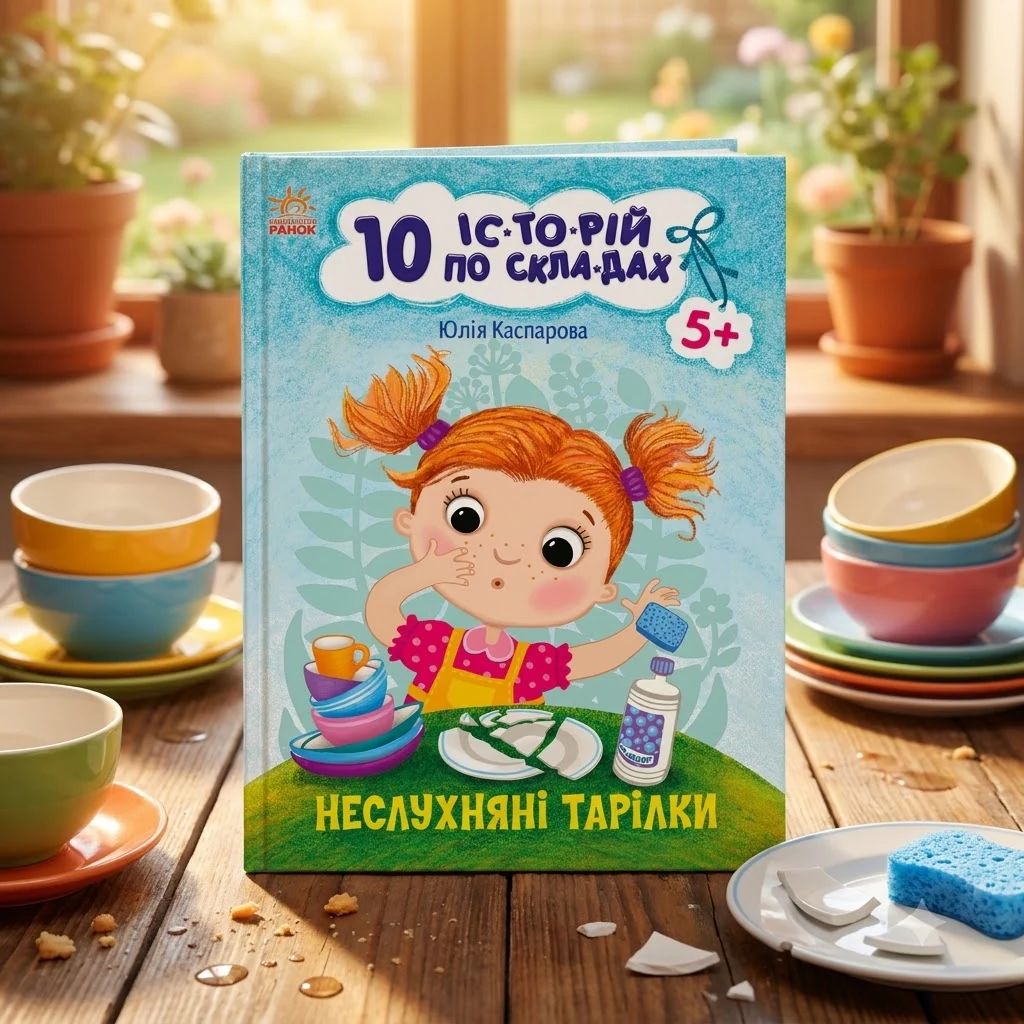 10 історій по складах. Неслухняні тарілки. Ранок