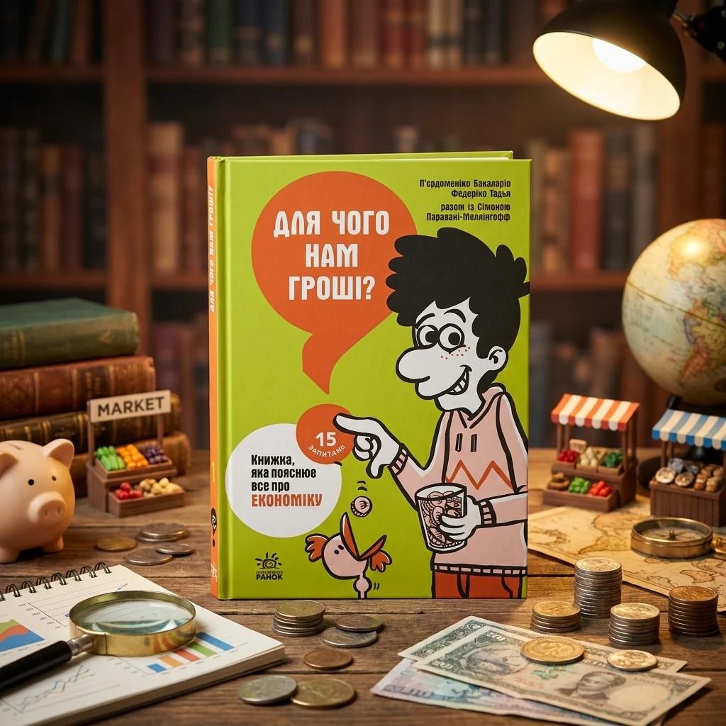 15 запитань : Для чого нам гроші? Книжка, яка пояснює все про економіку (у)