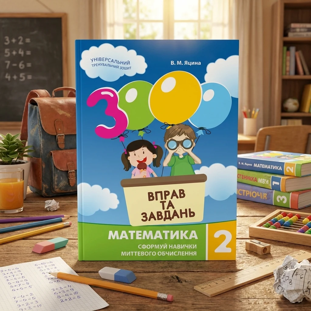 3000 вправ та завдань. Математика 2 клас. Яцина. В. Майстер-клас