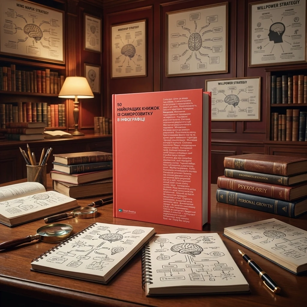50 найкращих книжок із саморозвитку в інфографіці