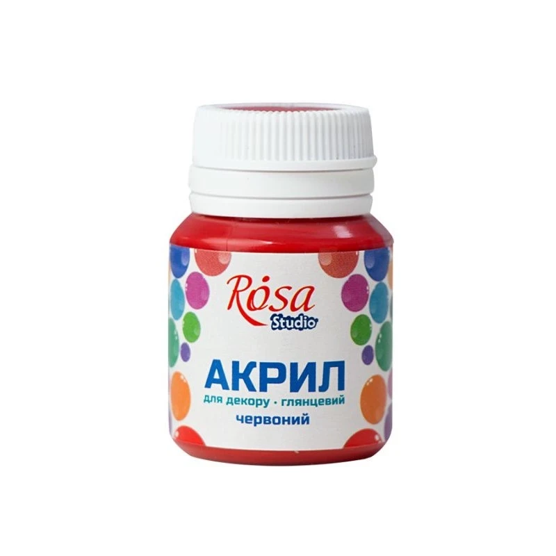 Акрил для декору Червоний глянцевий ROSA Studio — Хобі та декор