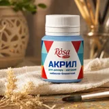 Акрил для декору небесно-блакитний матовий 20 мл ROSA START — фото 1