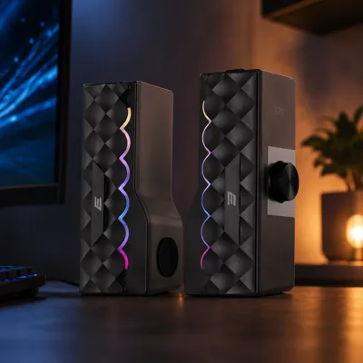 Акустическая система 2E PCS232 RGB Soundbar USB Black (2E-PCS232BK)