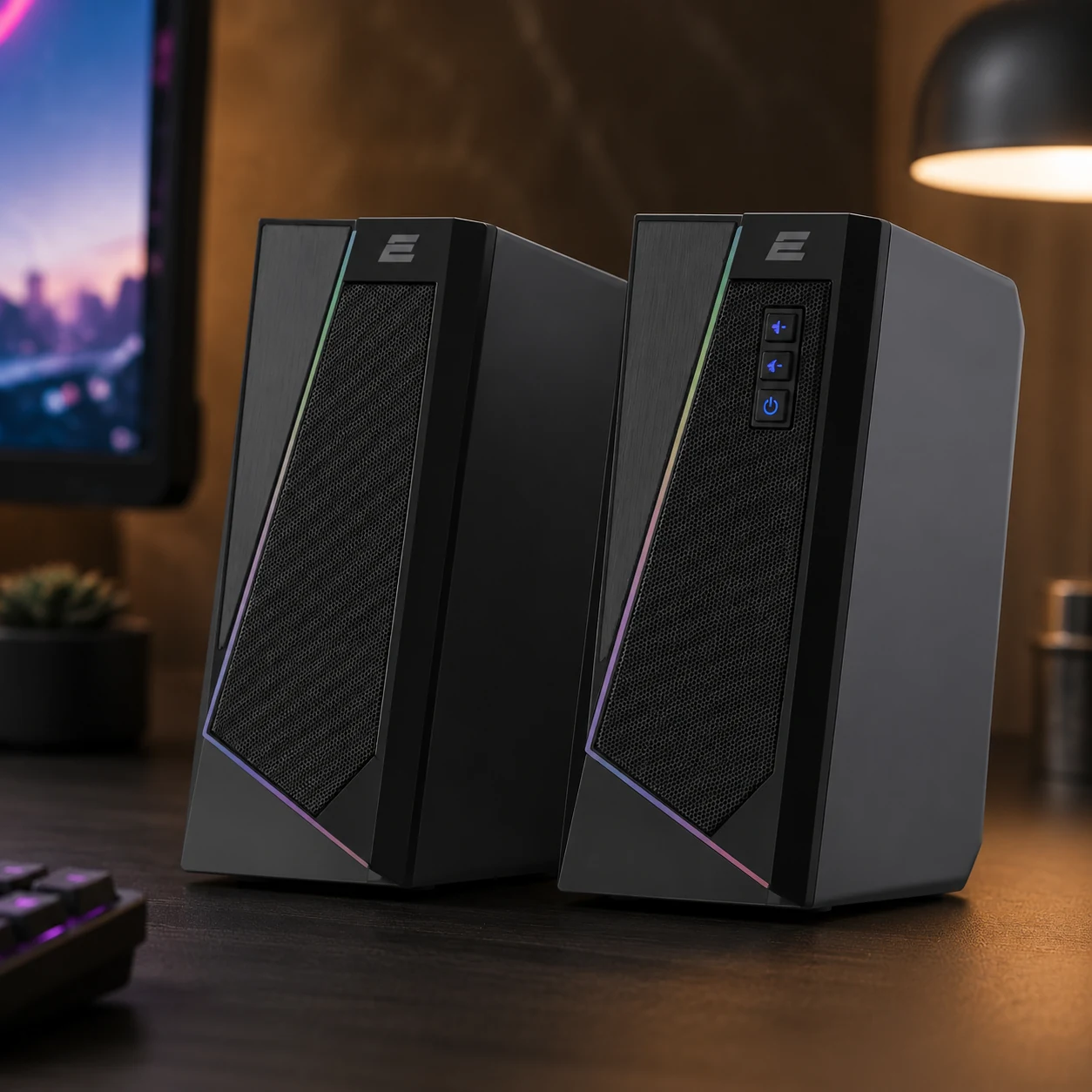 Акустична система 2E PCS233 RGB USB Black (2E-PCS233BK) — Миші, клавіатури, навушники