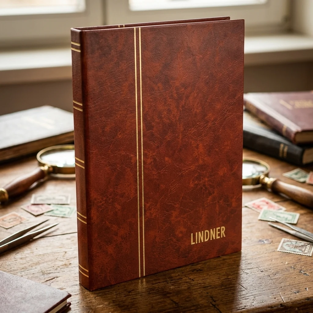Альбом для марок (165*220) 16стр. 1158 Lindner — Бізнес-подарунки, шкіргалантерея