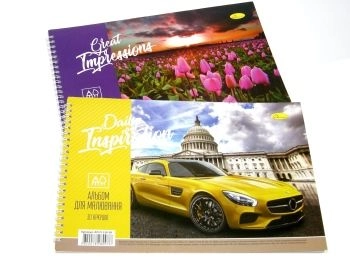 Альбом для малювання Апельсин 30 аркушів пружина АП-0309 — фото 3