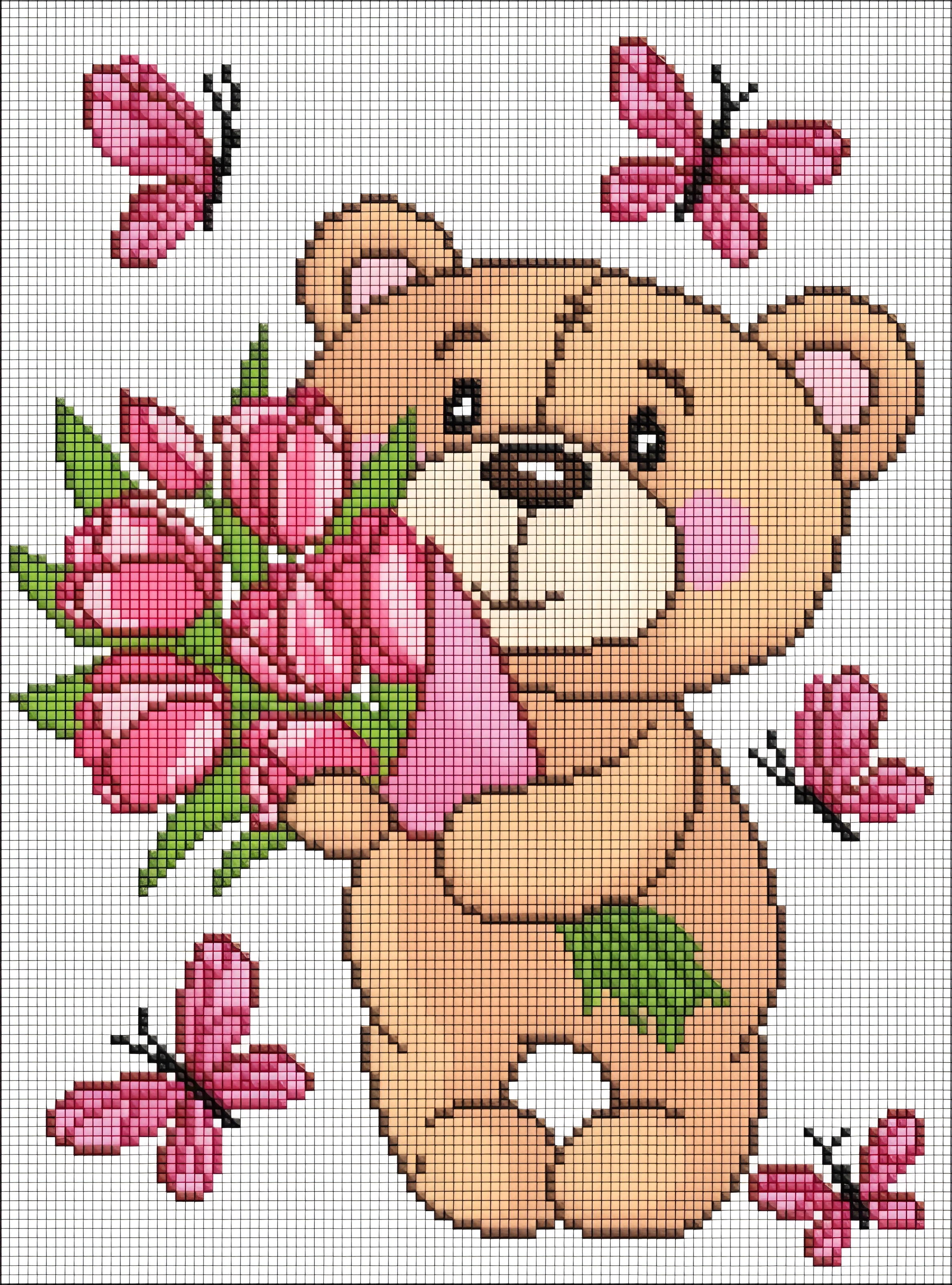 Алмазна мозаїка Ідейка Чарівний ведмедик 30×40 см — Хобі та декор