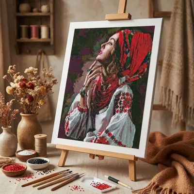Алмазна мозаїка Ідейка на підрамнику Квіти-зорі 40х50см 7352