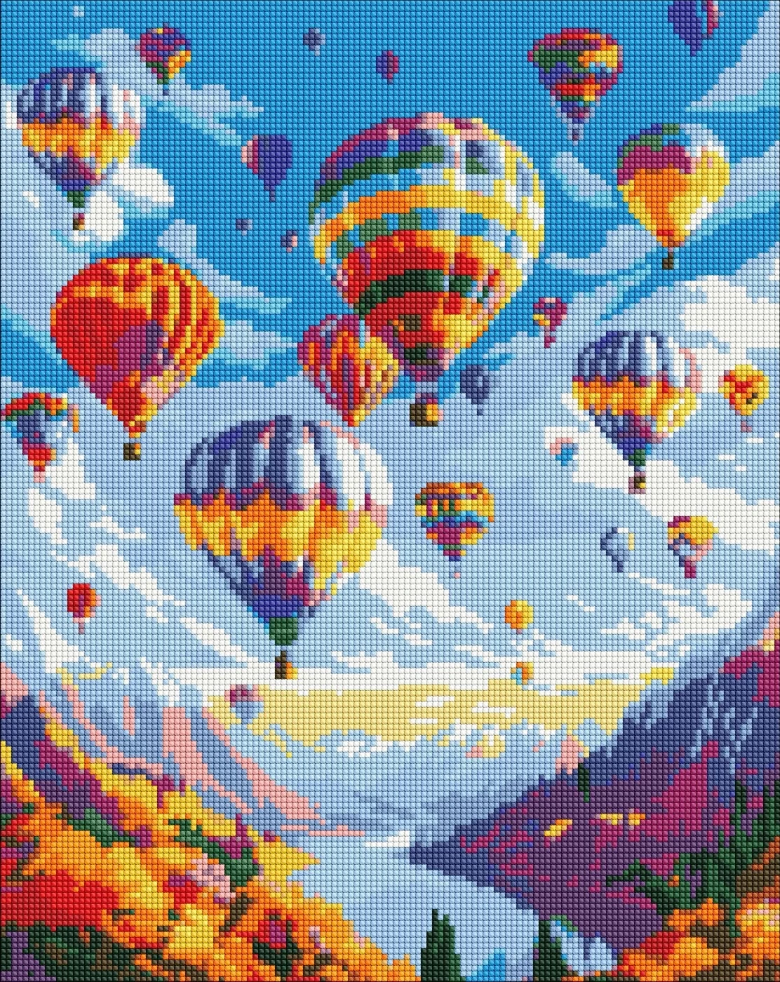 Алмазна мозаїка Ідейка на підрамнику Магічний політ 40х50см 7841