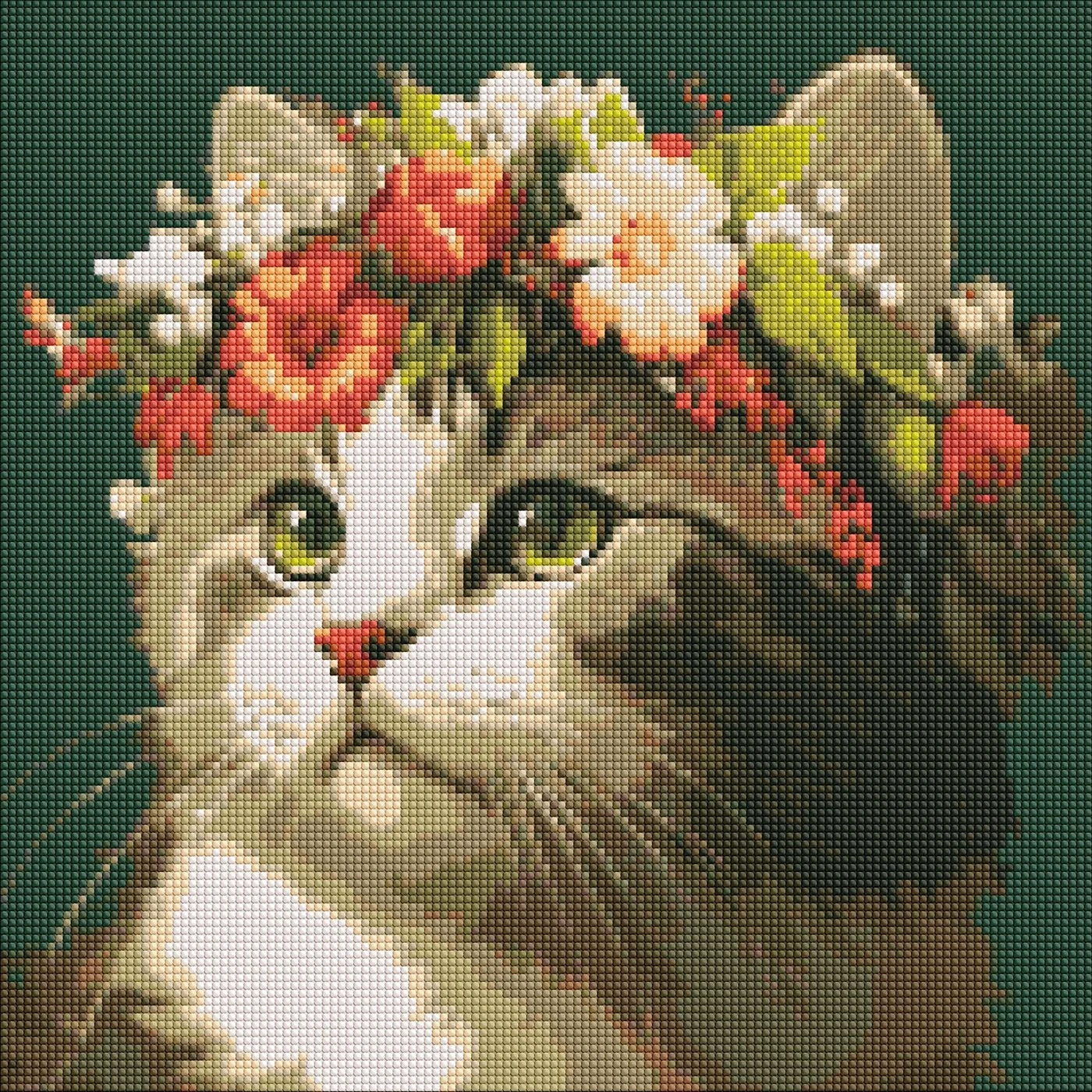 Алмазна мозаїка Ідейка на підрамнику Весняний вінок 40х40см 7665