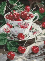 Алмазна мозаїка Ідейка Вишнева насолода 30×40 см — фото 2