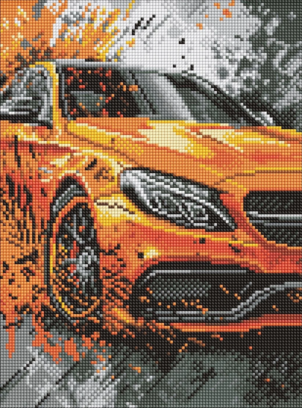 Алмазна мозаїка Ідейка на підрамнику Яскрава міць 30х40см 8242