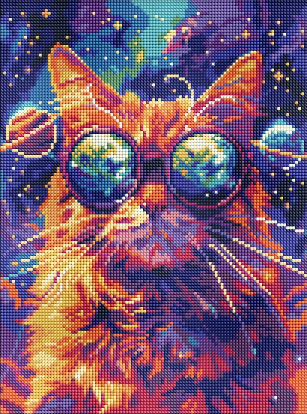 Алмазна мозаїка Ідейка на підрамнику Зоряні окуляри 30х40см 8088