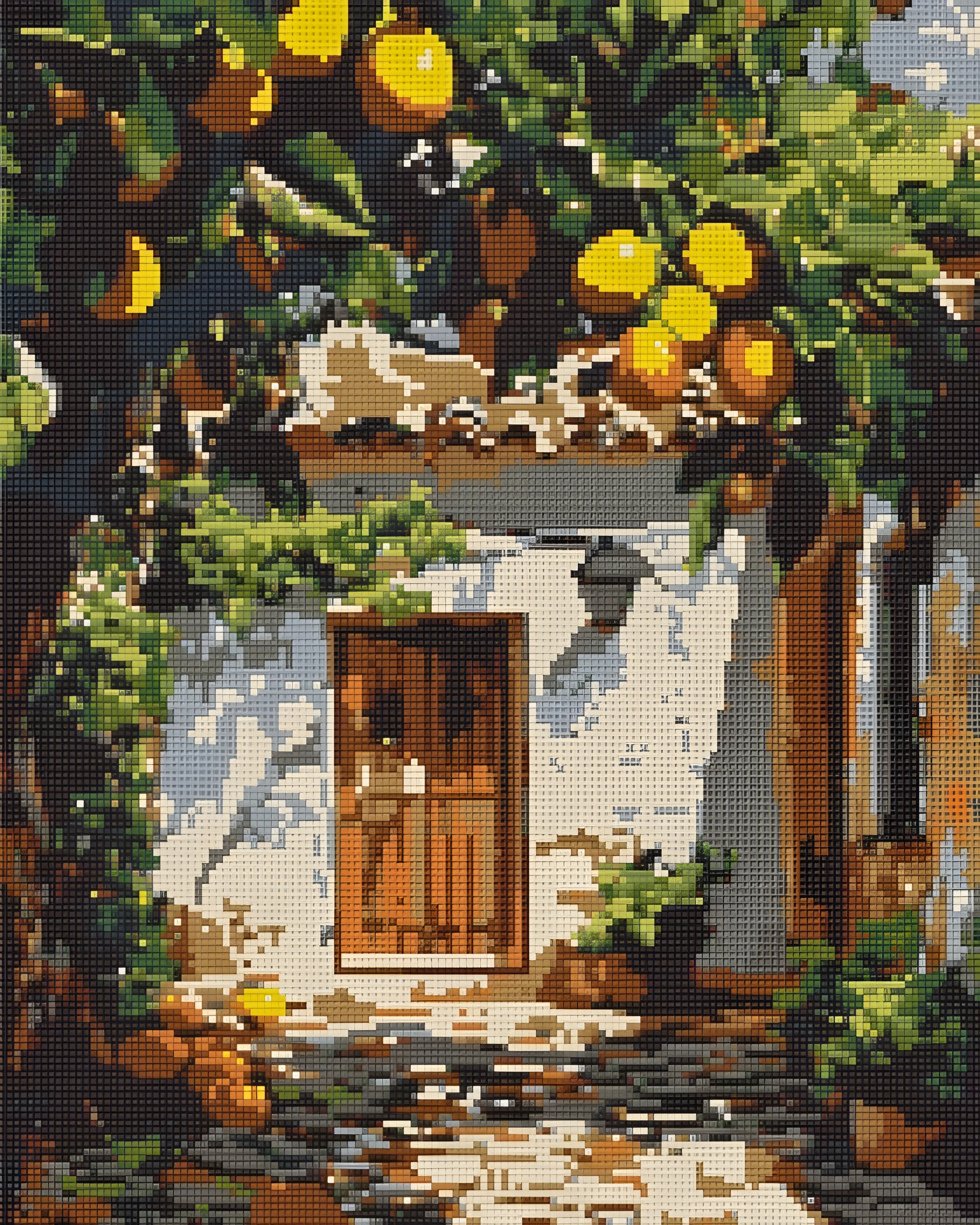 Алмазна мозаїка Origami UA Лимонний двір 40х50 см