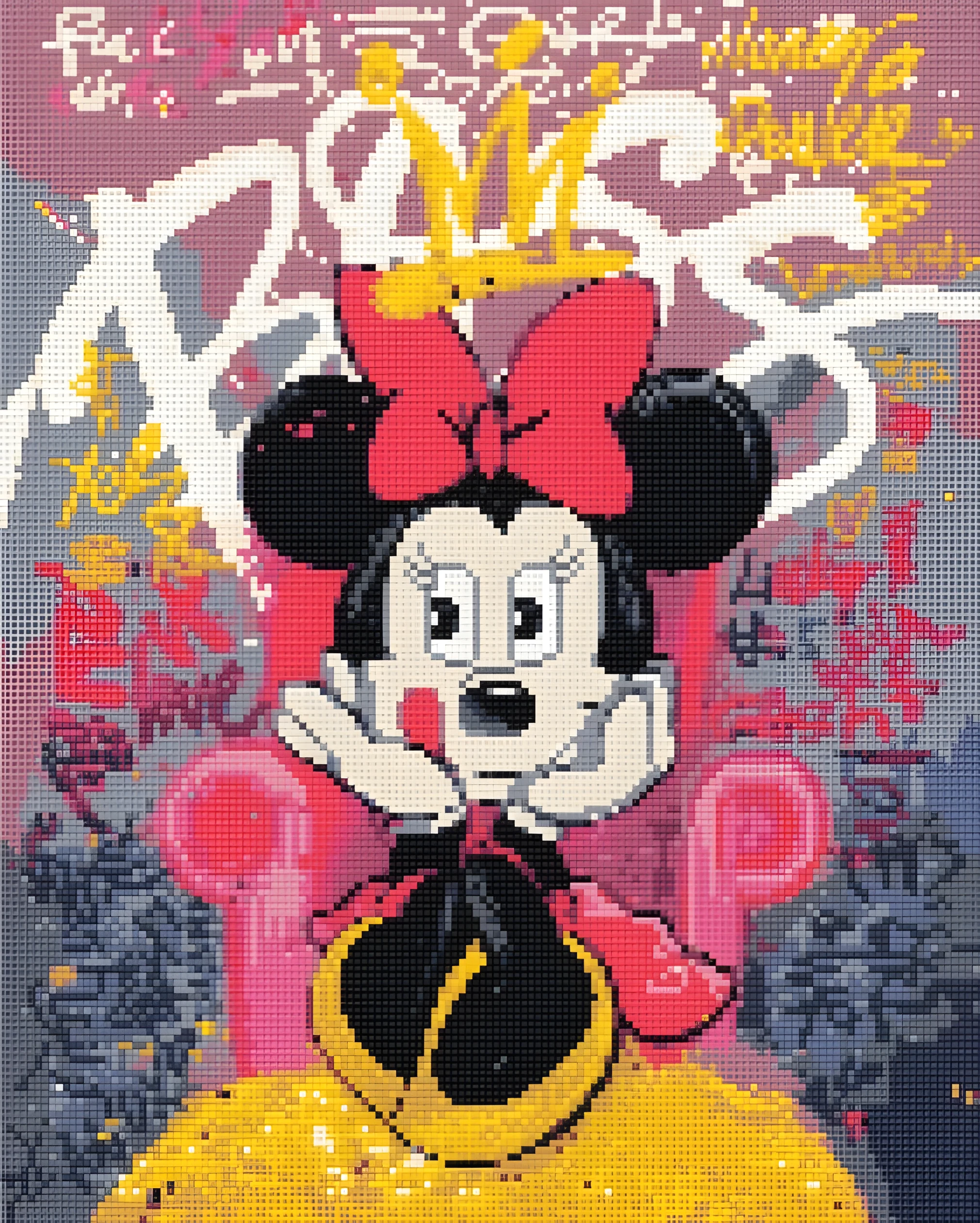 Алмазна мозаїка Origami UA Мінні Маус 40х50 см