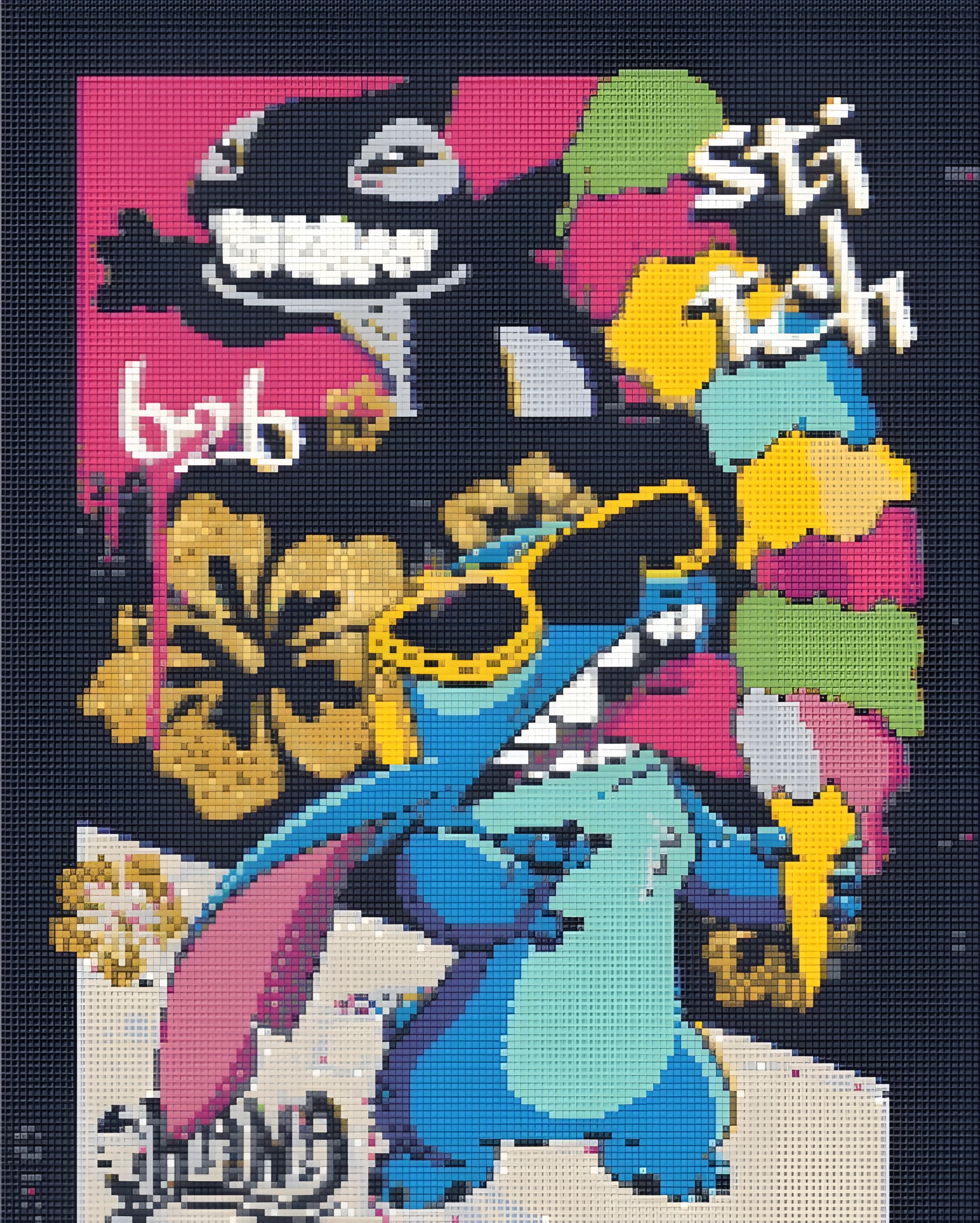 Алмазна мозаїка Origami UA Стіч в окулярах 40х50 см OD 3423