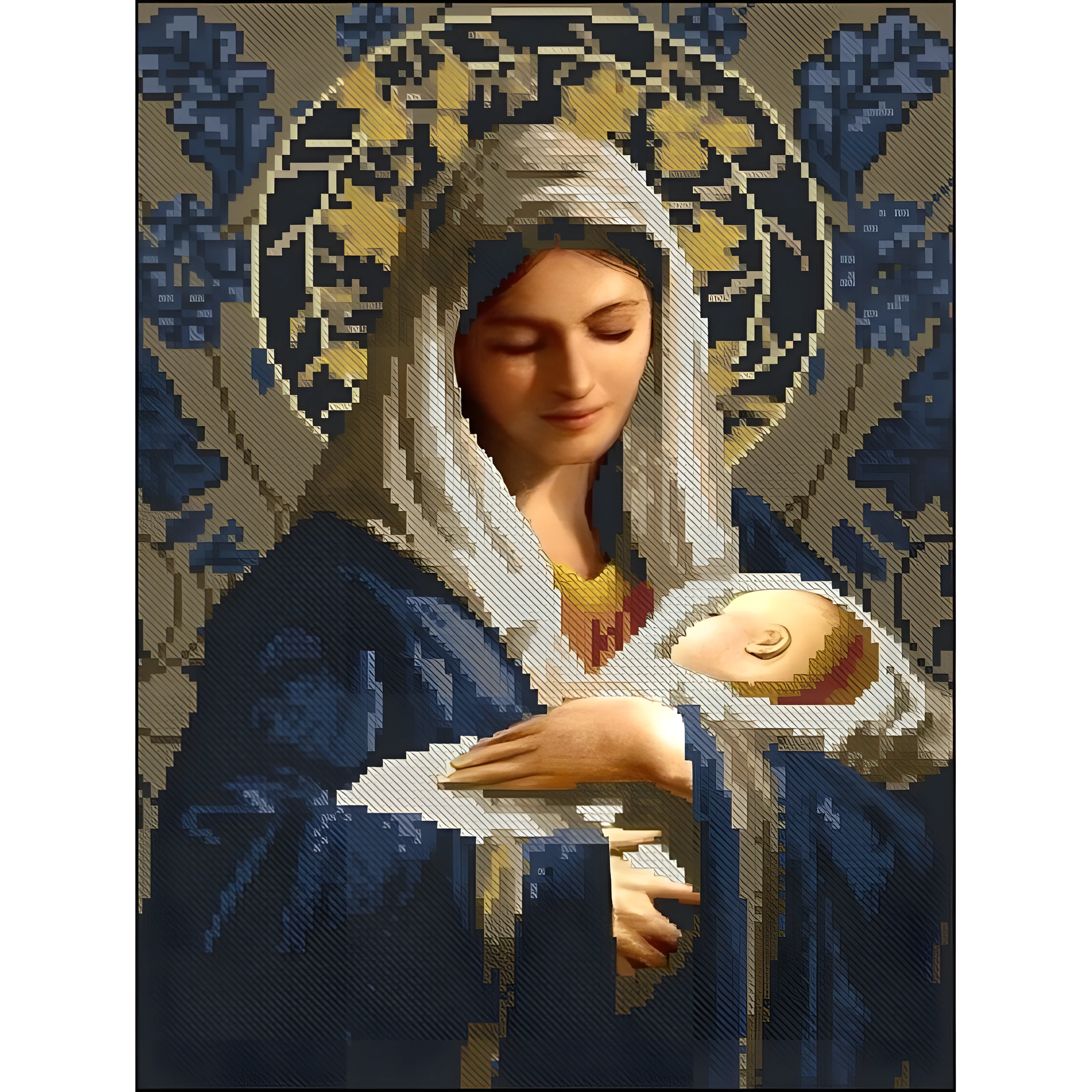 Алмазна мозаїка Strateg Народження 30х40 см без підрамника