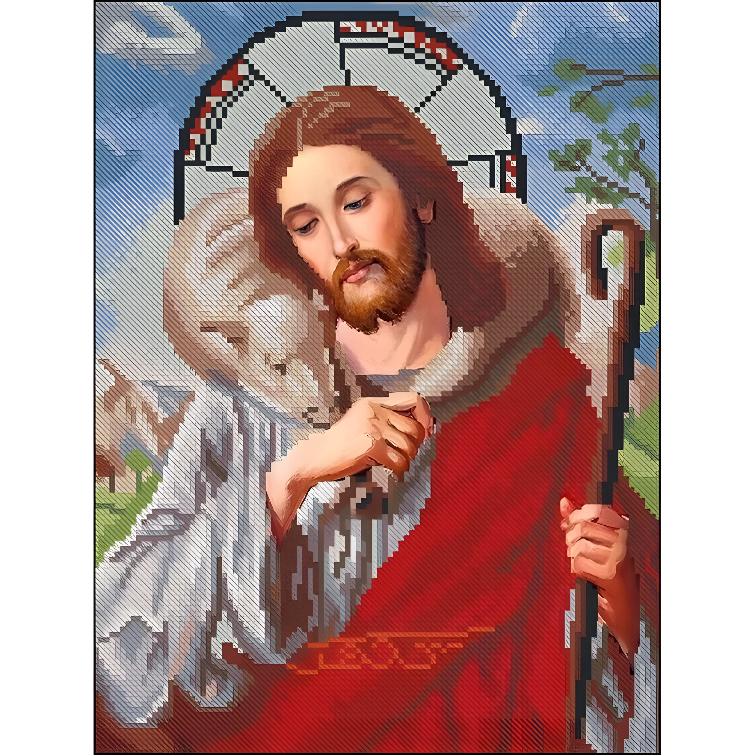 Алмазна мозаїка Strateg Воскресіння 30х40 см без підрамника