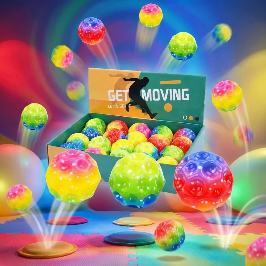 Антигравітаційний м'ячик 7см "Gravity Ball різнокольоровий" стрибунець