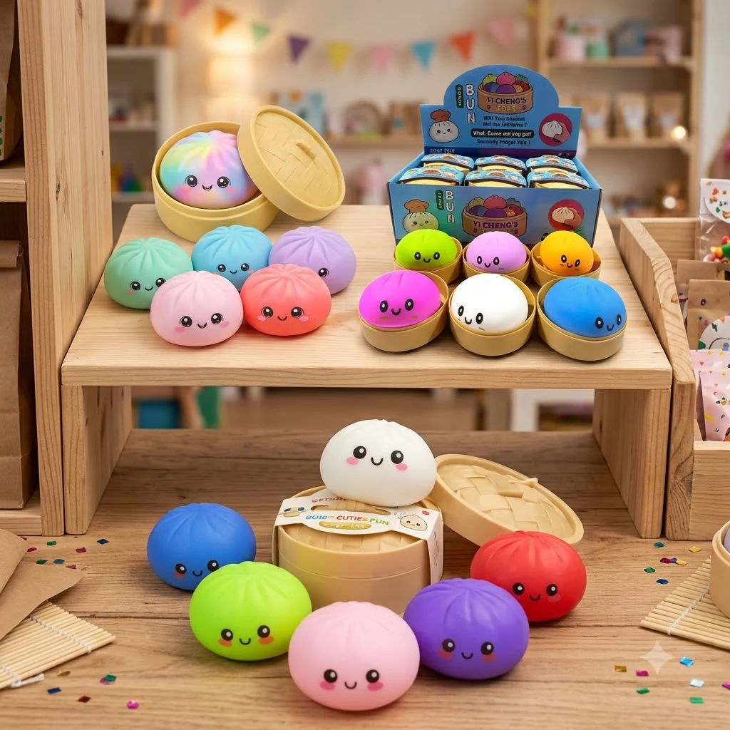 Антистрес сквіш булочка Бао "Squishy Dumpling" у коробці