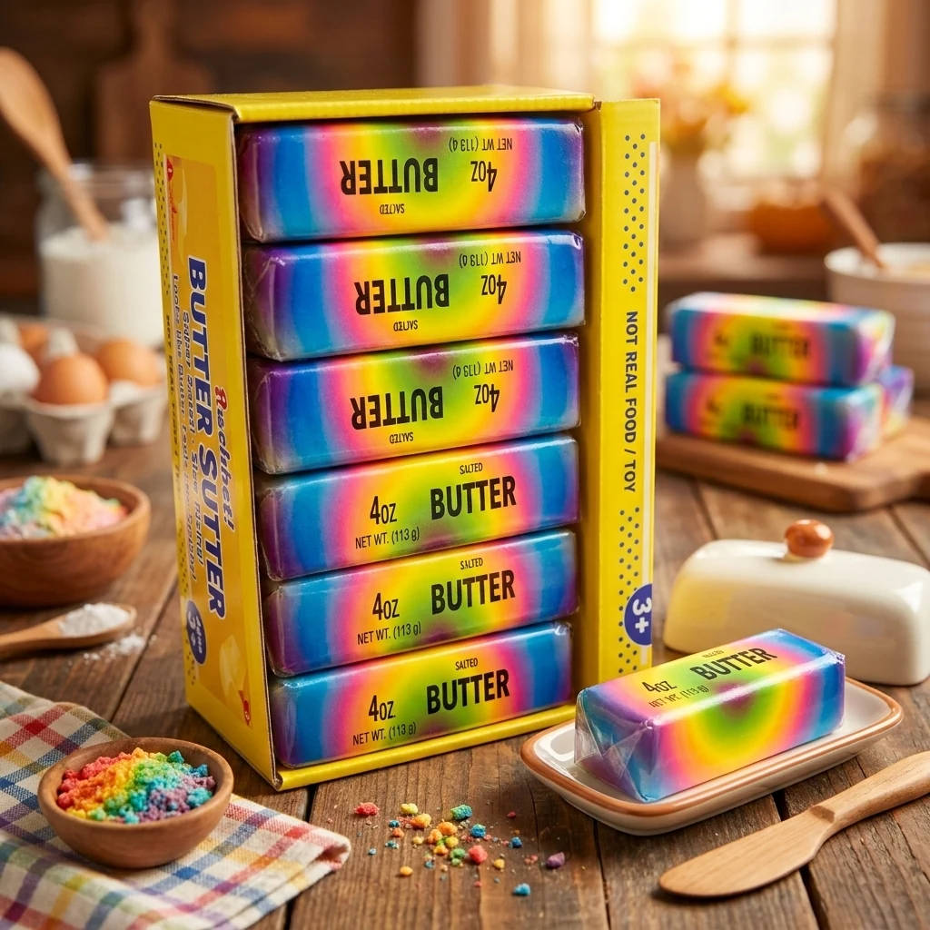 Антистрес сквіш масло "Butter кольоровий"