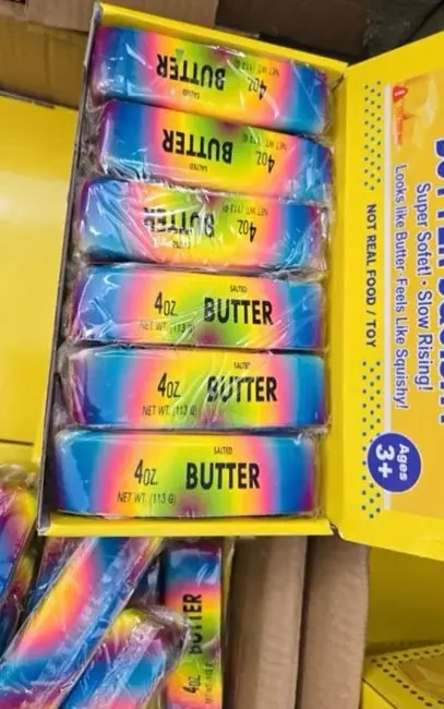Антистрес сквіш масло "Butter кольоровий"