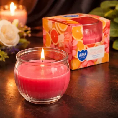 Аромасвічка стакан AURA Flowers petals 80г
