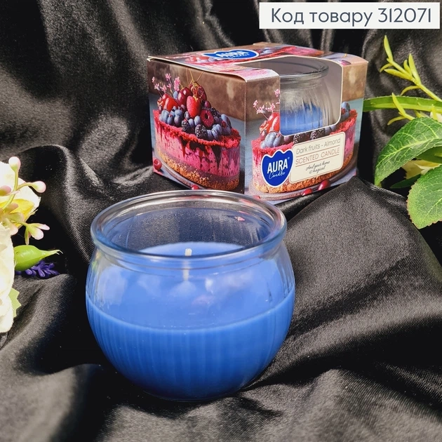 Аромасвічка стакан AURA Темні Фрукти-Мигдаль 80г — фото 2