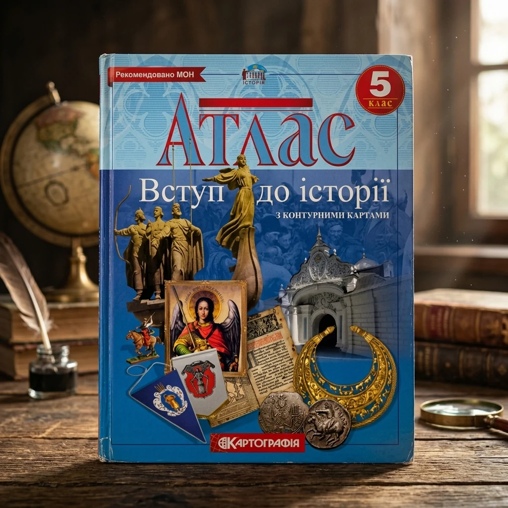 Атлас 5 клас "Вступ до історії. Історія України", Картографія