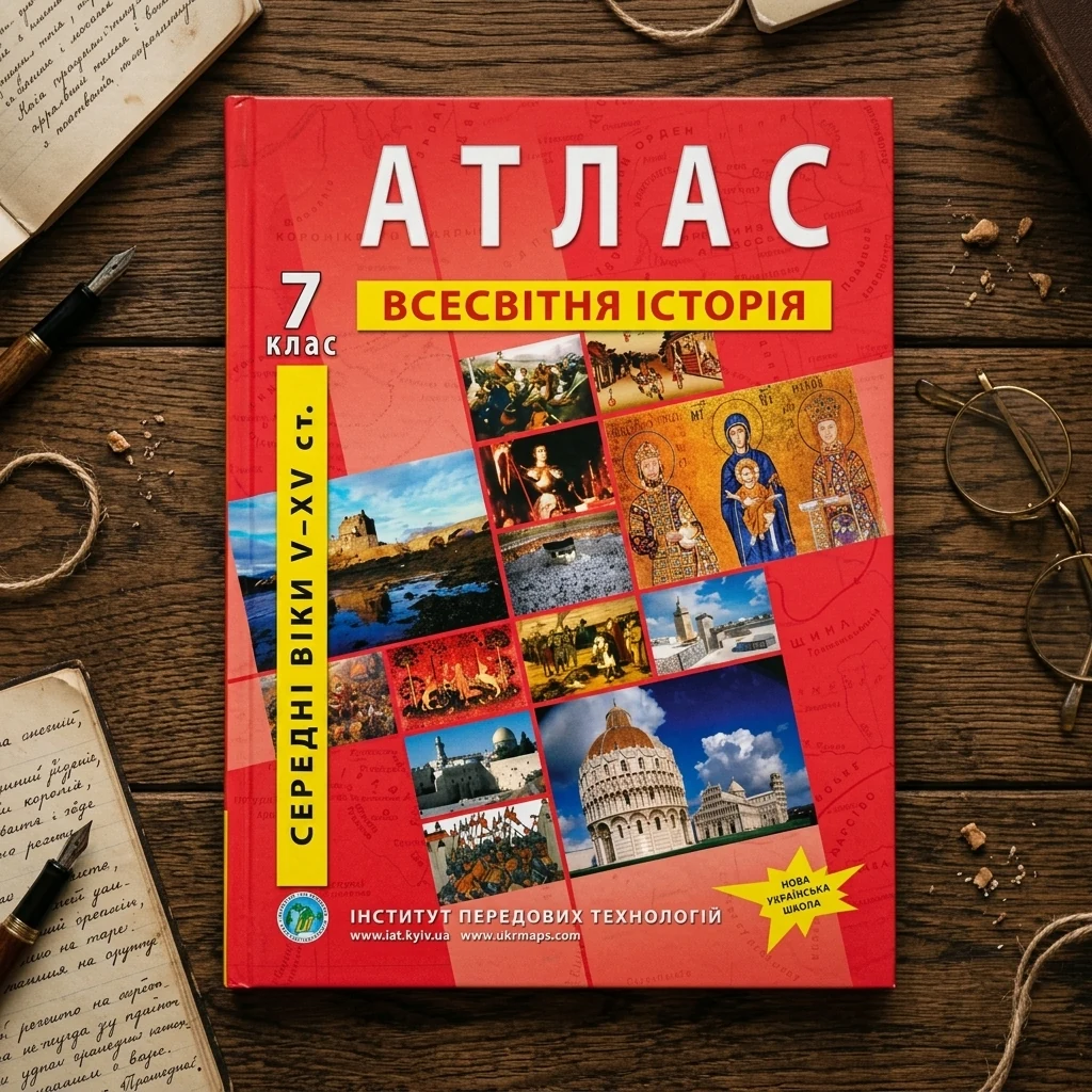 Атлас 7 клас Історія середніх віків (ІПТ)
