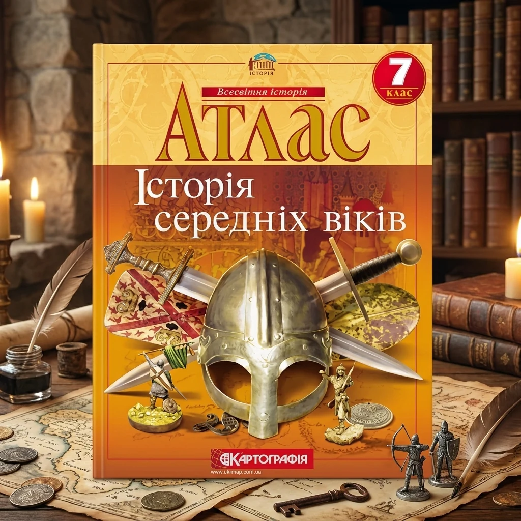 Атлас 7 клас "Історія середніх віків", Картографія