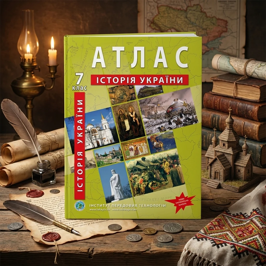 Атлас 7 клас Історія України (ІПТ)