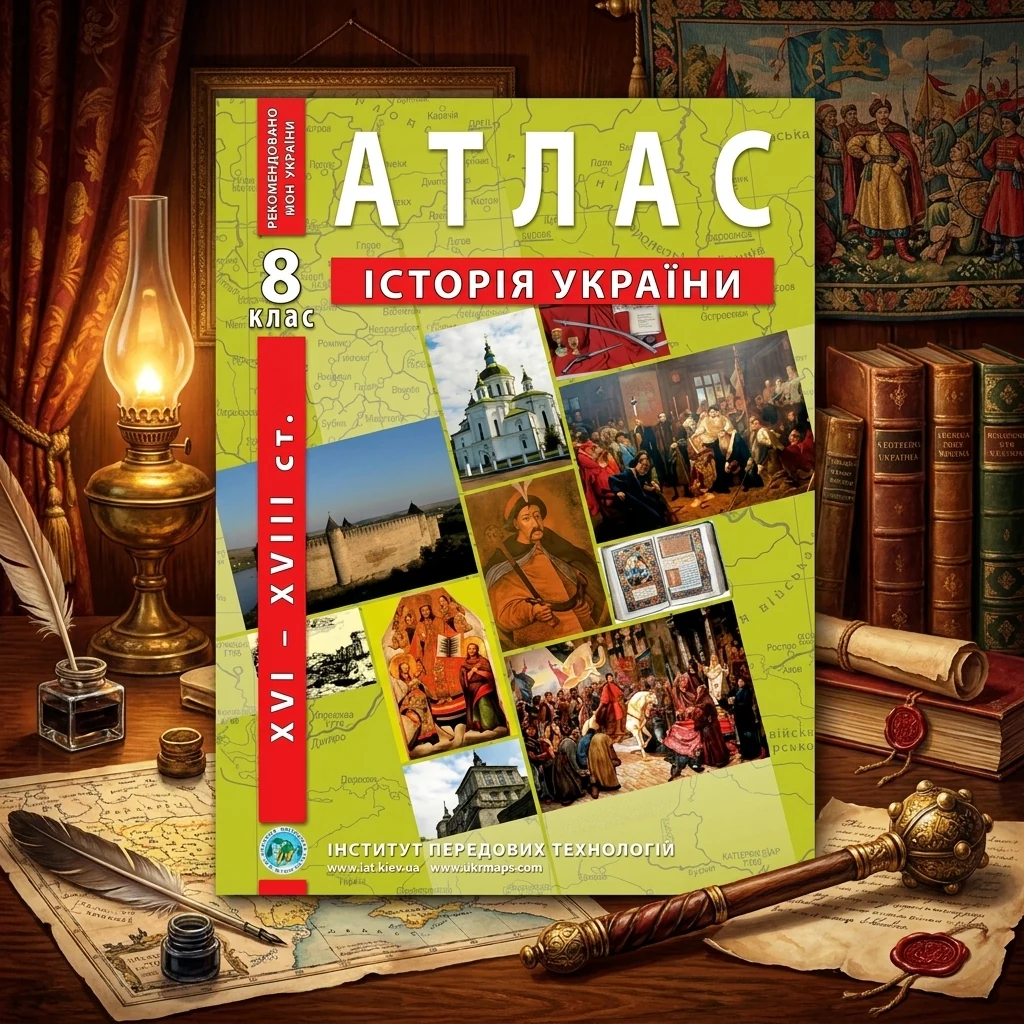 Атлас 8 клас Історія України (ІПТ)