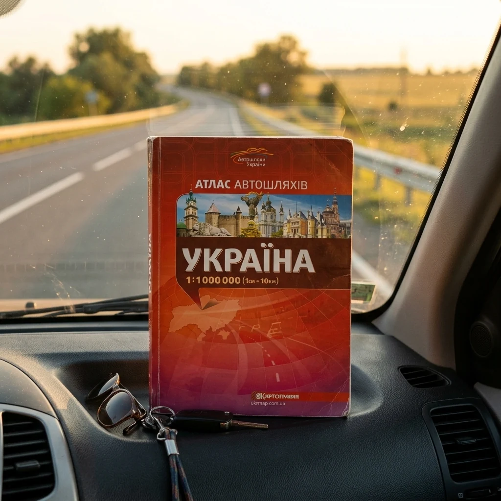 Атлас автошляхів України 1:1 000 000 на українській мові