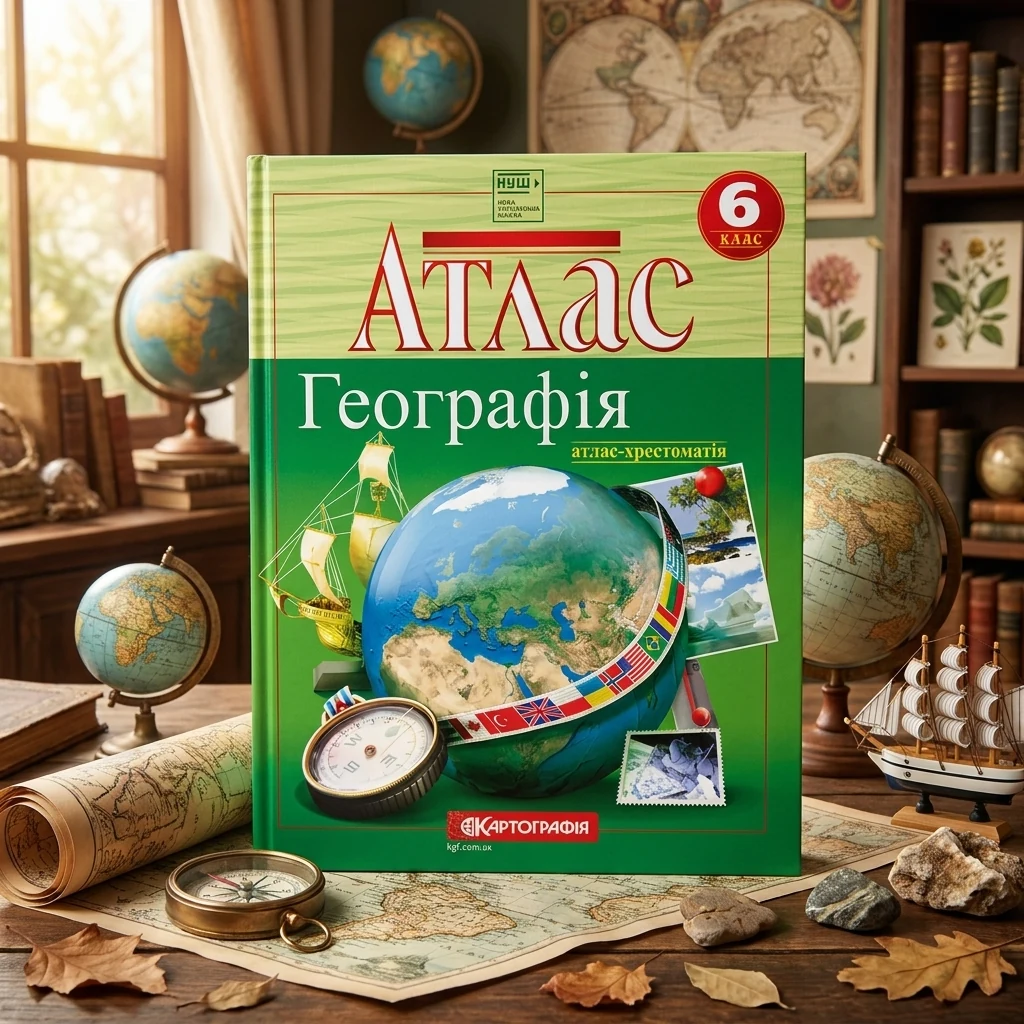 Атлас "Географія. Хрестоматія" 6 клас, Картографія