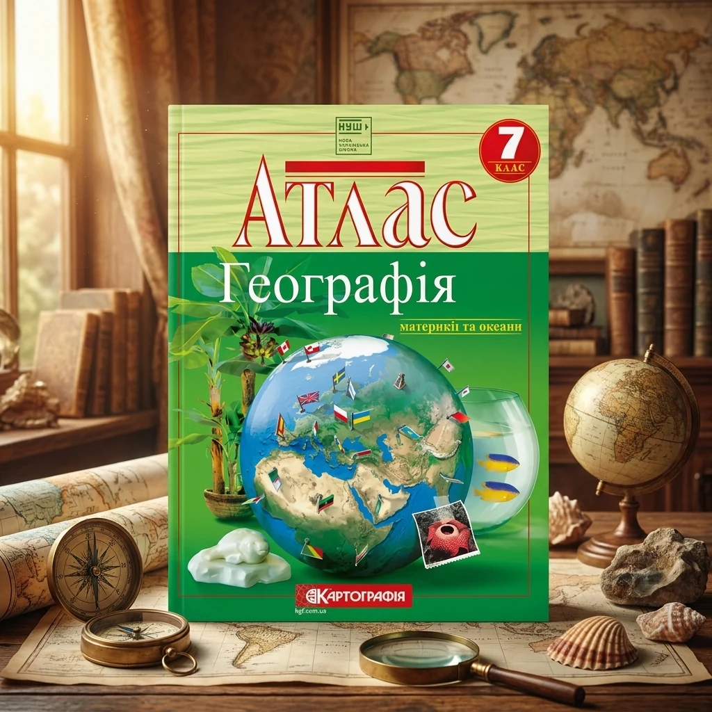 Атлас "Географія материків і океанів" 7 клас, Картографія