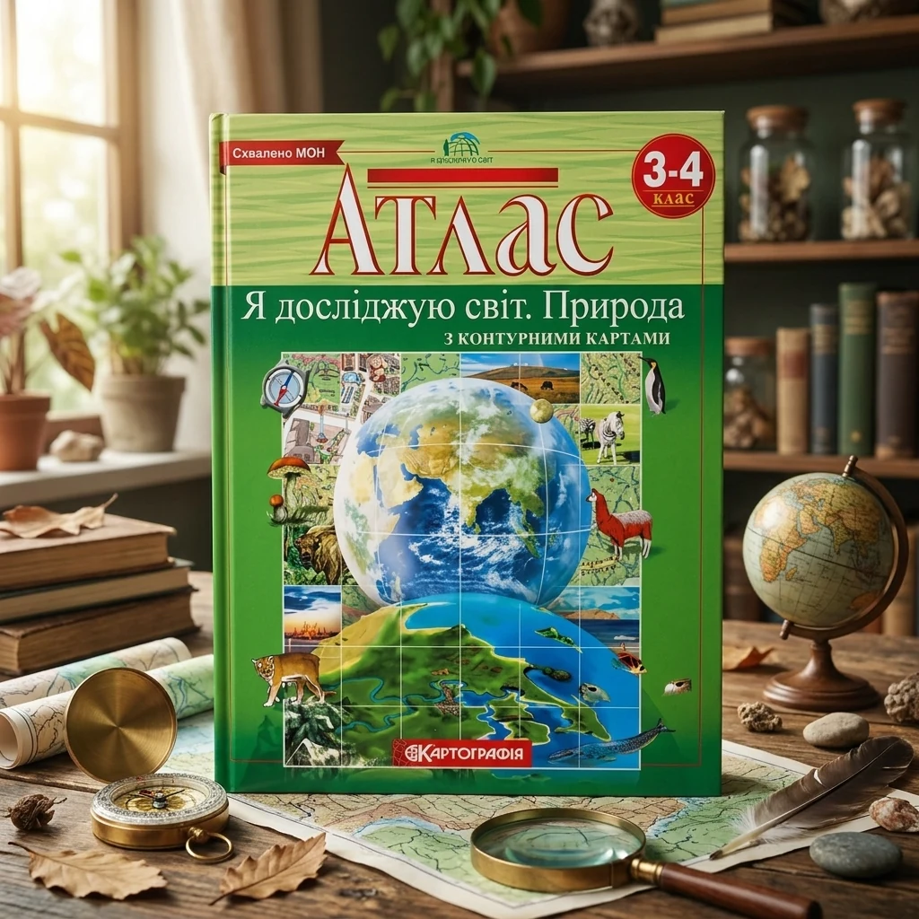 Атлас "Я досліджую світ/Природа" 3 - 4 класи, Картографія