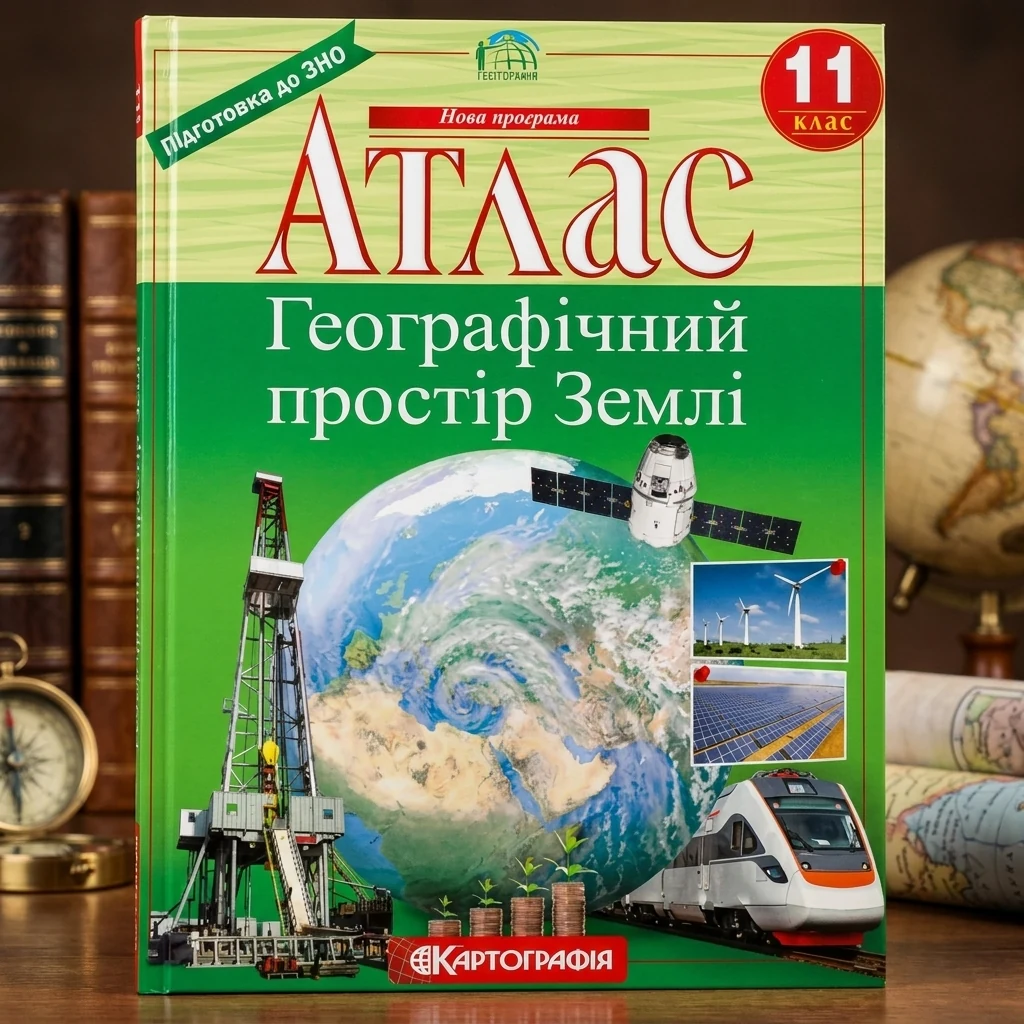 Атлас Картографія Географічний простір Землі 11 кл