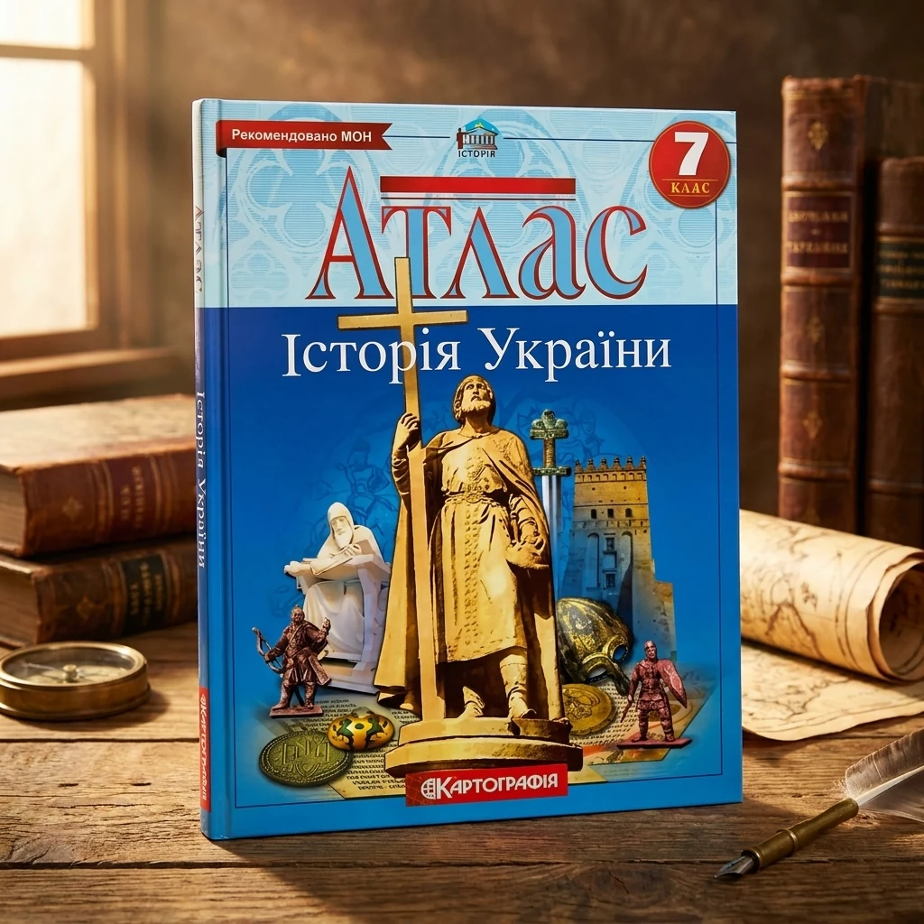 Атлас Картографія Історія України 7 кл