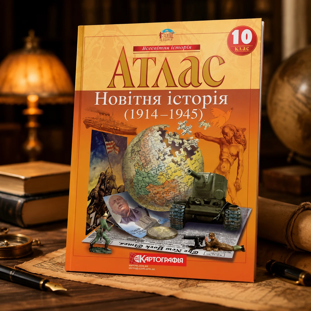 Атлас Картографія Новiтня iсторiя 10 кл — Альбоми, атласи, папір