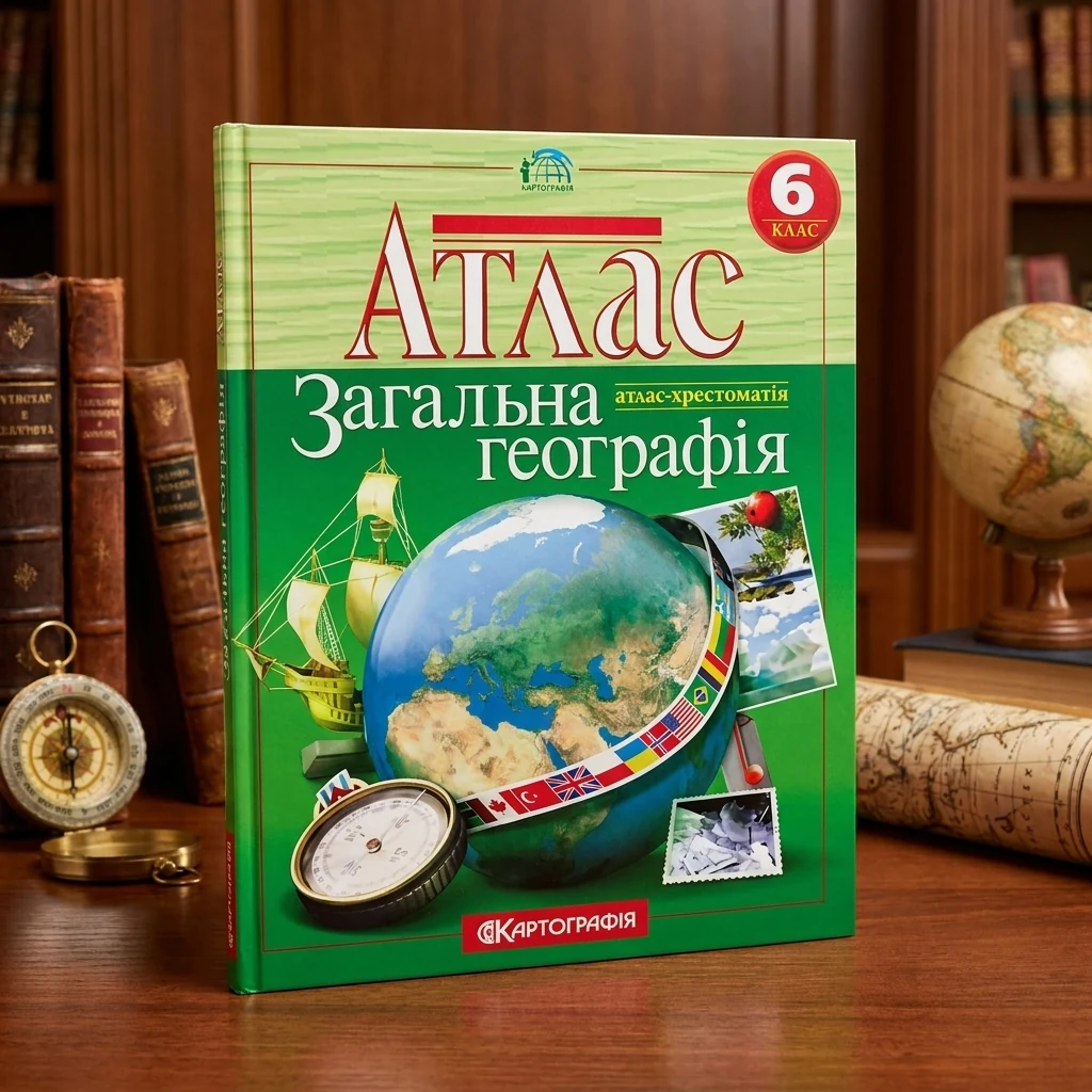 Атлас-хрестоматія Картографія Загальна географiя 6 кл