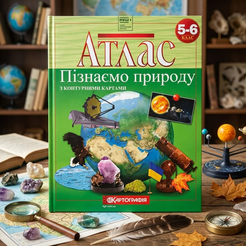 Атлас "Пізнаємо природу" 5-6 клас, Картографія