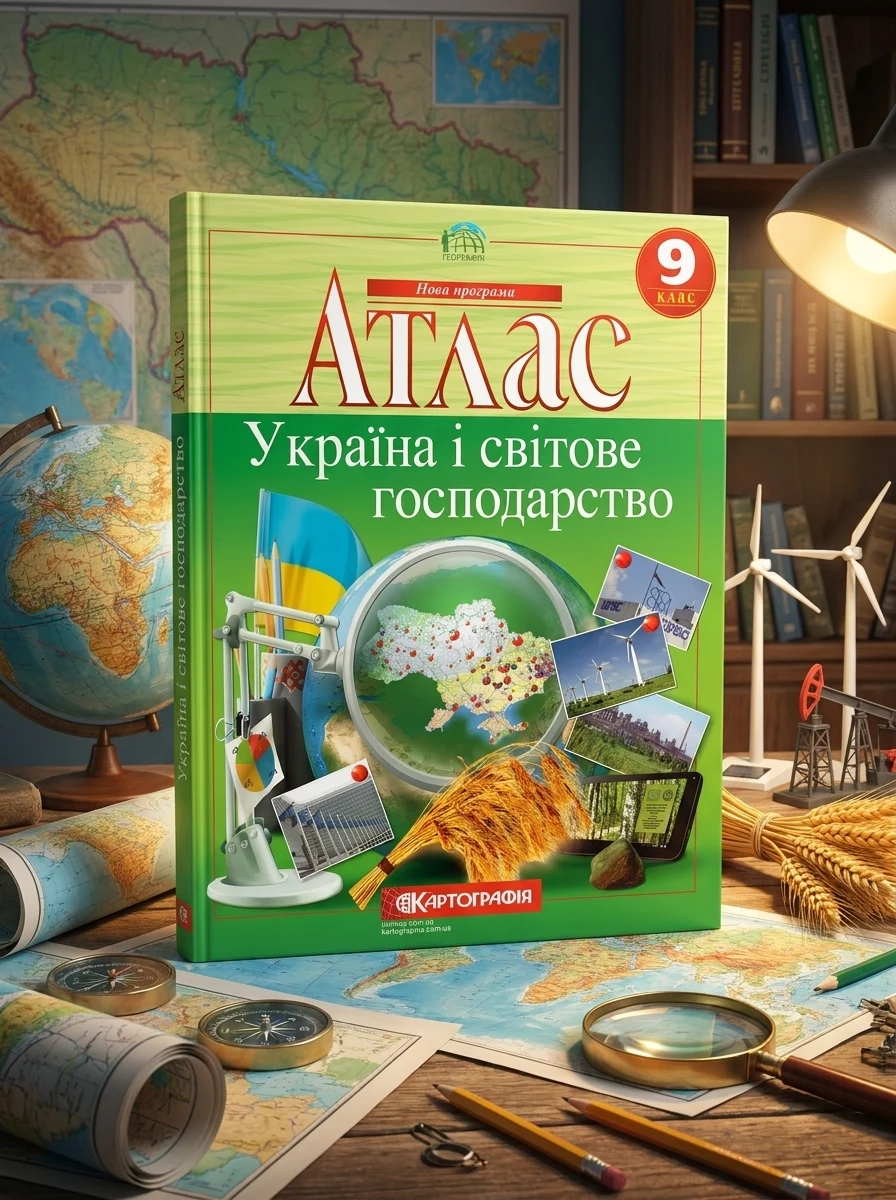 Атлас "Україна і світове господарство" 9 клас, Картографія