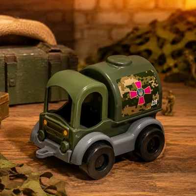 Авто Kid cars, бокс військовий 12 штук 39899