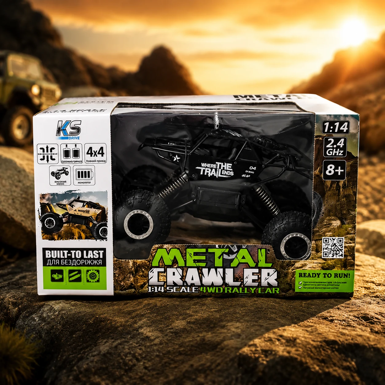 Автомобіль OFF-ROAD CRAWLER з ручне керування- WHERE THE TRAIL ENDS SL-121RHMBl — 