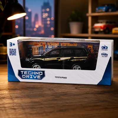 Автомодель – TOYOTA PRADO чорний KM6189D