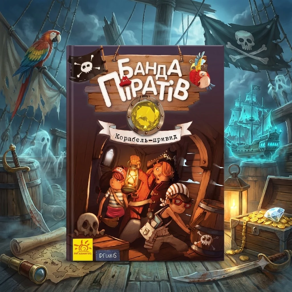 Банда піратів. Корабель-привид. Ранок.