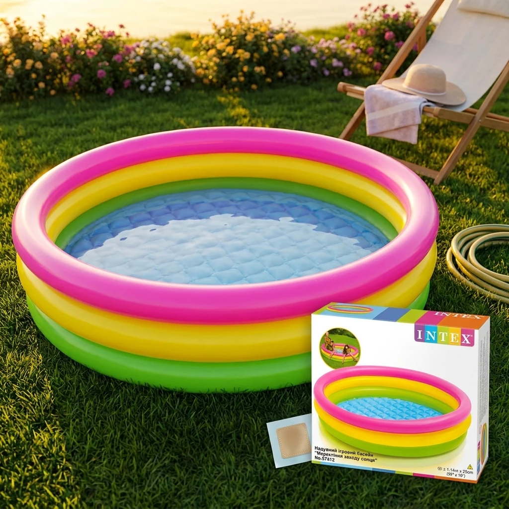 Басейн дитячий Intex 57412, 114*26см 130л INTEX