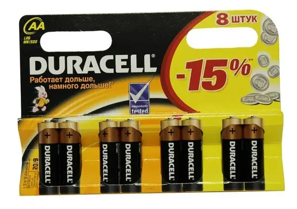 Батарейка Duracell LR06 — фото 3